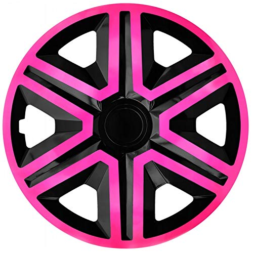 Set Di 4 Copricerchi Action Nero/Rosa 16 Pollici