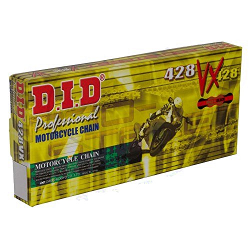 Catena Did 428Vx (Gold & Black) - Lunghezza: 140 Maglie Con Giunto A Clip (Fj)