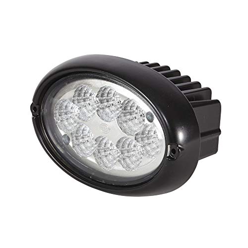 Hella 1Ga 996 661-061 Led-Faro Da Lavoro, Oval 100, 24/12V, 1700Lm, Montaggio, Interno/Raccordo A Vite, Fissaggio A 2 Punti, Illuminazione A Lungo Rag