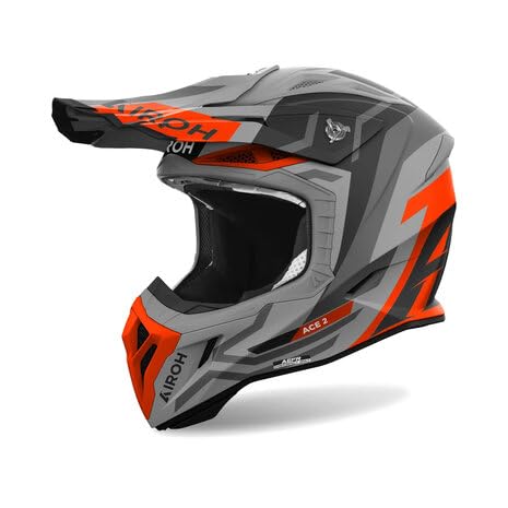 Airoh Casco Offroad Aviator Ace 2 Ground Orange Matt S