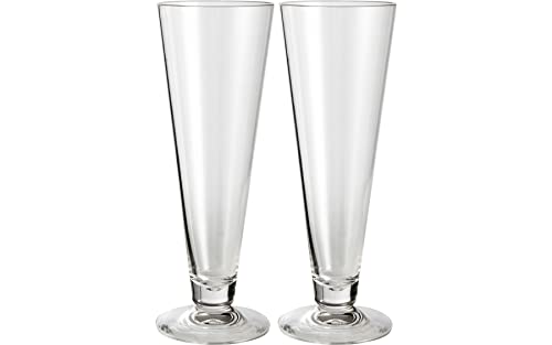 Brunner 0830209N.C71 Set Bicchieri Da Birra Antirottura, Infrangibili, Trasparenti, Beerglass Pilsner, In Policarbonato Alimentare V 44 Cl, 2 Pezzi