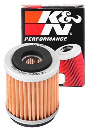 K&N Filtro Olio Powersports - Cartuccia 38X49Mm Compatibile Con Yamaha, Mbk (Kn-143)