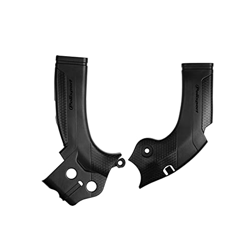Polisport 8471500001 - Set Di Piastre Paramotore In Plastica Durevole E Resistente Agli Urti Compatibile Con Le Moto Yamaha In Colore Nero