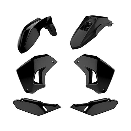 Polisport 90858 - Polisport Enduro Plastic Replica Kit Per Chi Cerca La Qualità Oem Per Moto Kawasaki In Colore Nero