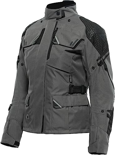 Dainese - Ladakh 3L D-Dry Lady Jacket, Giacca Moto Touring Impermeabile, Protezioni Su Spalle E Gomiti, 4 Stagioni, Giacca Da Moto Da Donna, Iron-Gate