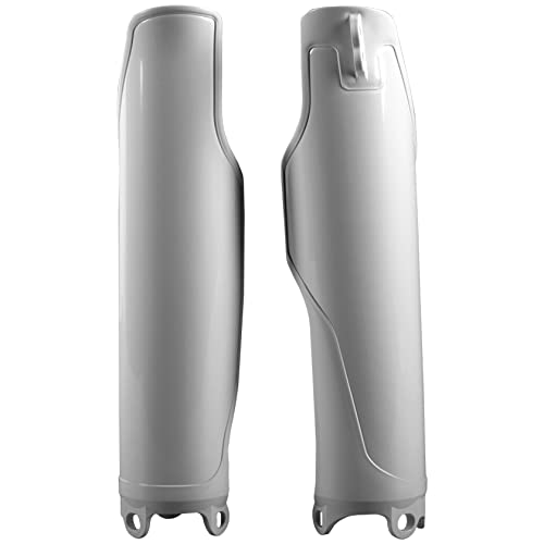 Polisport 8351700001 - Set Di Protezioni Forcella In Polipropilene Antiurto Senza Bulloneria Compatibile Con Le Moto Honda In Colore Bianco