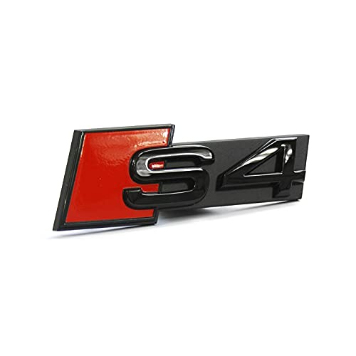 Audi 8W0071805 - Scritta S4 Clip Tuning, Stemma Black Edition, Nero/Rosso