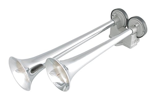 Lampa 98661 Tromba Elettropneumatica 24V Due Toni, Colore Argento