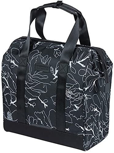 Basil Grand Flower, Bicycle Shopper Unisex Adulto, Nero, 23 Litri