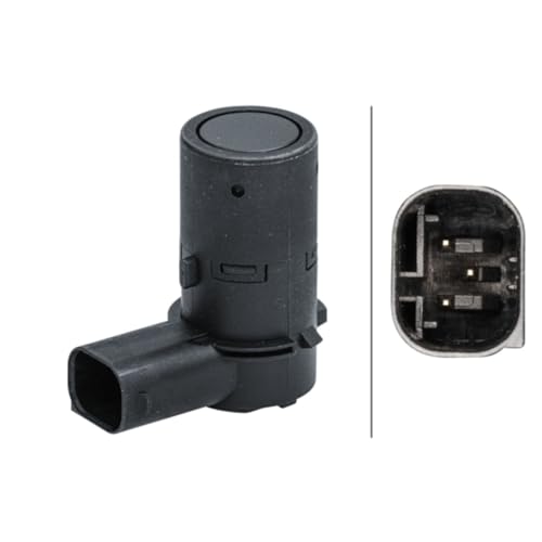 Hella 6Px 358 141-391 Sensore, Assistenza Parcheggio, Angolato, 3A... Poli, Infilato, Verniciabile