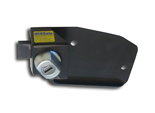 Heosolution 12156 Cab-Lucchetto Con Chiavi, Colore: Nero, Confezione Da 2