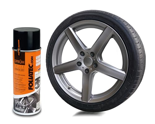 Foliatec F2029 - Pellicola Spray Opaca, Colore: Grigio Canna Di Fucile, 1 X 400 Ml