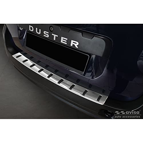 Avisa Protezione Paraurti Posteriore In Acciaio Inox Compatibile Con Dacia Duster 2010-2013 & Facelift 2013-2017 'Strong Edition'