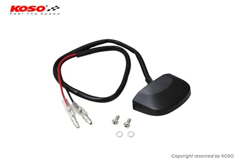 Koso Luce Targa A Led, Curve (Nero) Omologata E
