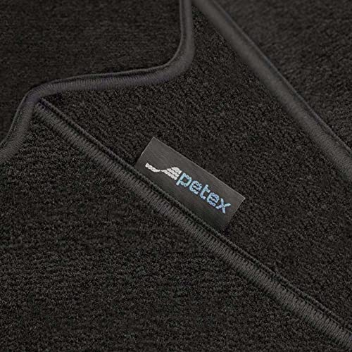 Petex Monza - Tappeti Auto Con Vestibilità Premium, 2 Pezzi, Colore: Nero