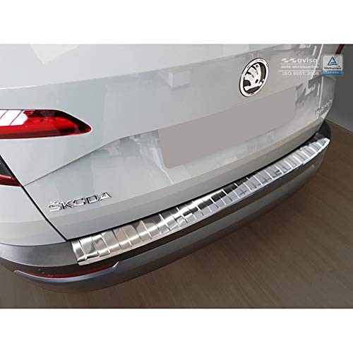 Avisa Protezione Paraurti Posteriore In Acciaio Inox Compatibile Con Skoda Karoq 2017- 'Ribs'
