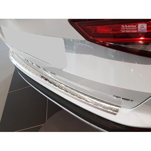 Protezione Paraurti Posteriore In Acciaio Inox Compatibile Con Seat Ateca 2016- 'Ribs'