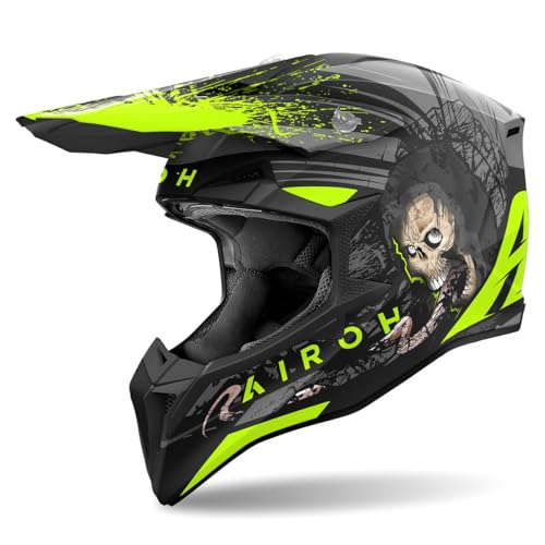 Airoh Casco Offroad Wraaap Darkness Matt L
