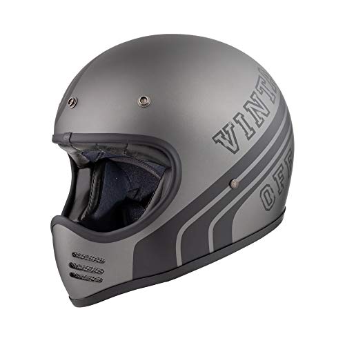 Premier Casco Mx Btr 17 Bm,Grigio/Nero,Xs