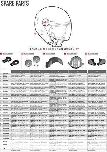 Givi Interno (Dal 2013 In Poi), Colore Nero, Taglia 40