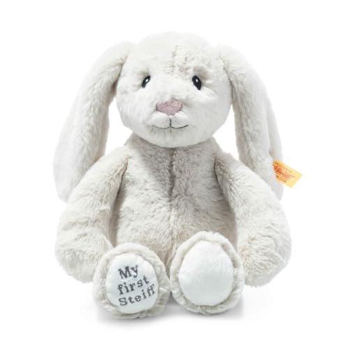 Steiff 242076 Friend Soft Cuddly Friends My First Hoppie Coniglio Di Peluche Per Bambini, Morbido E Lavabile, Color Crema (242342), Bianco, 1 Stück (1