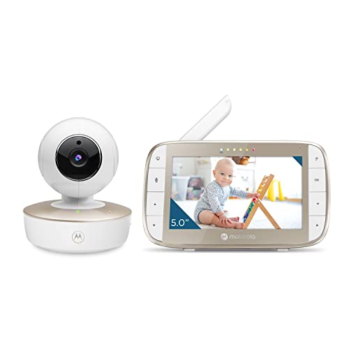 Motorola Nursery Baby Monitor Motorola Vm50G 5" – Visione Notturna – Misuratore Di Temperatura – Fotocamera – Batteria Da 2000 Mah – Panoramica, Incli