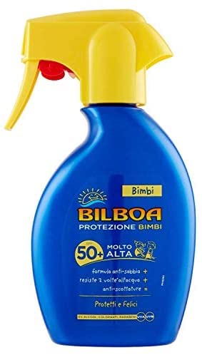 2 X Crema Solare Bilboa Per Bimbi 50+ Molto Alta 250 Ml