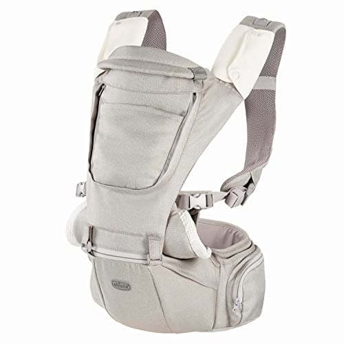 Chicco Hip Seat Carrier Marsupio Neonati Ergonomico Da 0 Mesi A 15 Kg, Porta Bebè 3In1 Multifunzione Con Base Rigida Staccabile, Spallacci Imbottiti E