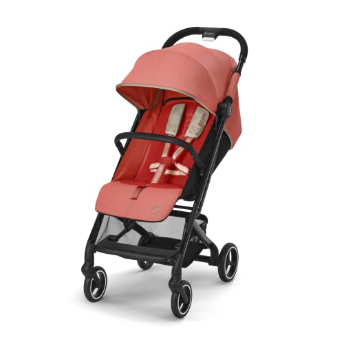 Cybex Gold Passeggino Beezy Con Cintura One-Pull, Per Bambini Dalla Nascita Fino A 4 Anni Circa (Max. 22 Kg), Compatto E Ergonomico, Hibiscus Red (Ros