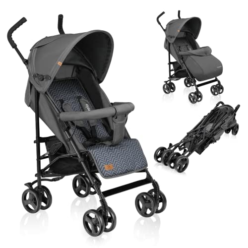 Lionelo Elia Passeggino Leggero E Pieghevole Per Bambini Da 6 Mesi A 15Kg Schienale Regolabile Alla Posizione Sdraiata Cinture 5Punti Coprigambein Zan