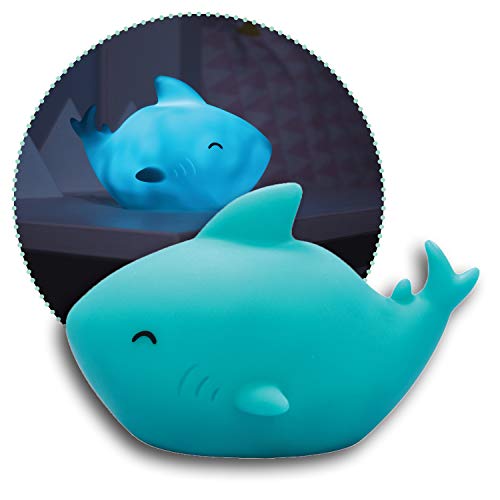 Reer Lumilu Sea Life Shark 52303 - Luce Notturna A Forma Di Squalo, Regalo Di Compleanno, Per Ragazzi E Ragazze, Colore: Blu