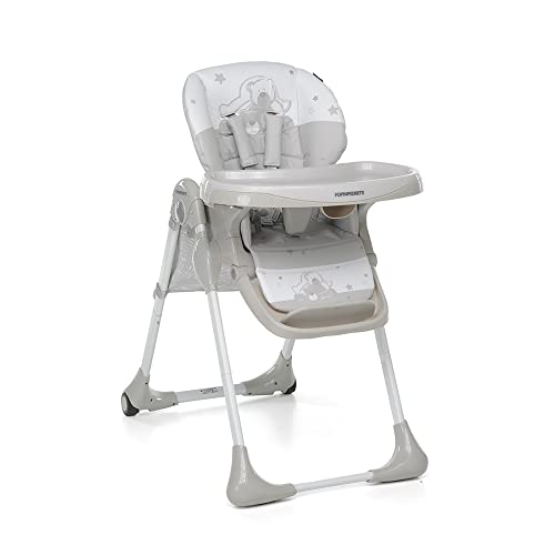 Foppapedretti Seggiolone Meeting, Bambini Da 6 Mesi A 3 Anni (Fino A 15 Kg), Seduta/Poggiapiedi/Schienale Regolabili, Cesto Porta Oggetti, Stabile E C
