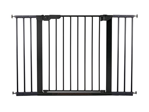 Baby Dan 60116-2696-02-88, 1 Barriera Cancelletto A Fissaggio Con Pressione, Per Porte O Scale 73.2 X 71.8 X 5 Cm, Colore Nero