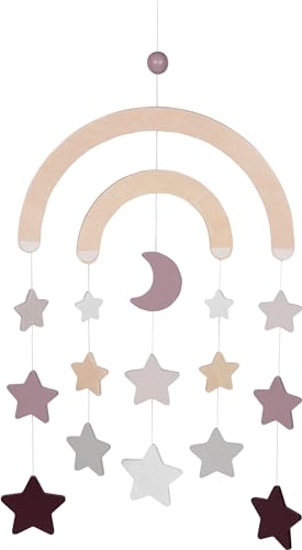 Goki 52875 - Mobile, Lifestyle Malva, Stelle E Luna, Colori Pastello