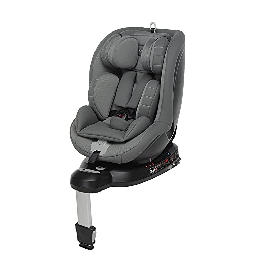 Foppapedretti Logik I-Size Girevole A 360° Da 40 A 105 Cm Di Altezza, Grey