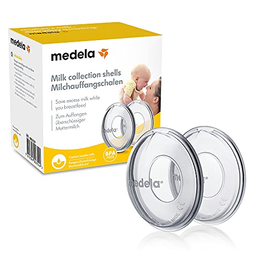 Medela Coppette Raccoglilatte Prive Di Bpa, In Morbido Silicone E Flessibile, Include 2 Coppe Raccoglilatte