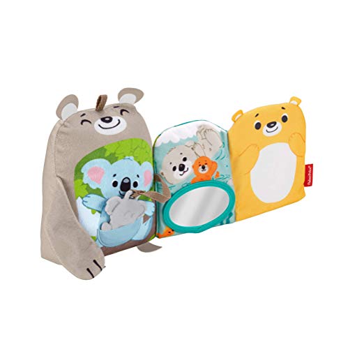 Fisher-Price - Attività Delle Coccole Libro Di Peluche Per L'Apprendimento, Giocattolo Per Neonati 3+ Mesi, Gjd37