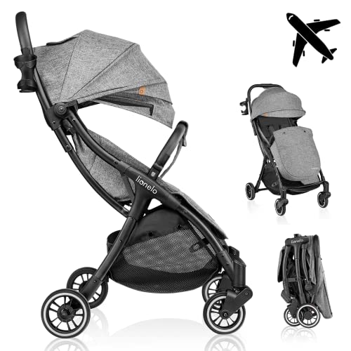 Lionelo Julie One Passeggino Leggero E Pieghevole Da 0 Mesi Fino 22 Kg Compatto Con Zanzariera, Coprigambe, Portabibite E Borsa, Poggiapiedi Regolabil