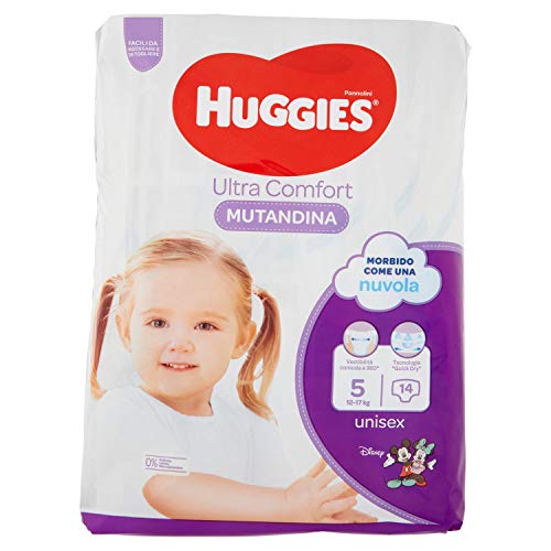 Huggies Pannolini Mutandina – Pannolino, Bambino/Bambina, Pannolino Monouso, 12 Kg,- 17 Kg, Multicolore, 14 Pezzi