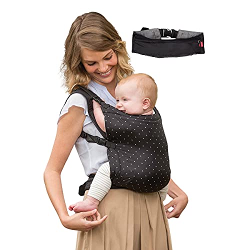 Infantino Zip Ergonomic Travel Carrier - Ergonomic Face-In Compact, Front And Back Carry, For Newborns And Toddlers 12Lbs- 40Lbs / 5.4-18.1 Kg
