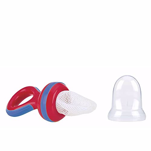 Nuby - Nibbler Retina Svezzamento Neonati Con Cappuccio - Rosso - 6M+ - Midi (180 X 130)