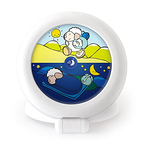 Pabobo - Kid Sleep Sveglia Educativa Nomade Per Bambini Giorno/Notte Luminosa Ragazza/Ragazzo Globetrotter, Bianco