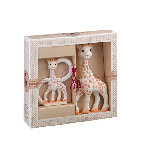 Sophie La Girafe, Set Regalo Nascita Sophie La Giraffa + Anello Per La Dentizione, 100% Gomma