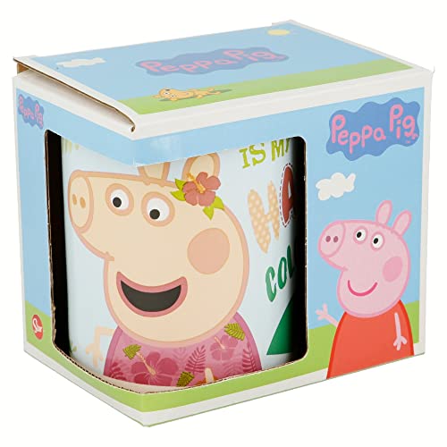 Tazza Colazione Per Regalo - 325 Ml | Peppa Pig Pink Flamingo