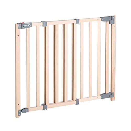 Roba Cancelletto Di Sicurezza Per Porta "Safety Up", Con Indicatore Visivo, Faggio Solido, 70-118,5 Cm, Legno Naturale