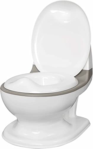 Nuby - My Real Potty - Vasino Educativo Con Suono - Toilette Facile Da Pulire Per Bambini A Partire Dai 18 Mesi, Bianco