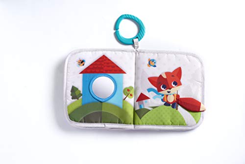 Tiny Love Meadow Days Soft Book Libro Primi Mesi In Tessuto Con Gancio Per Passeggino, Sonaglio E Massaggiagengive, Per Neonati E Bambini