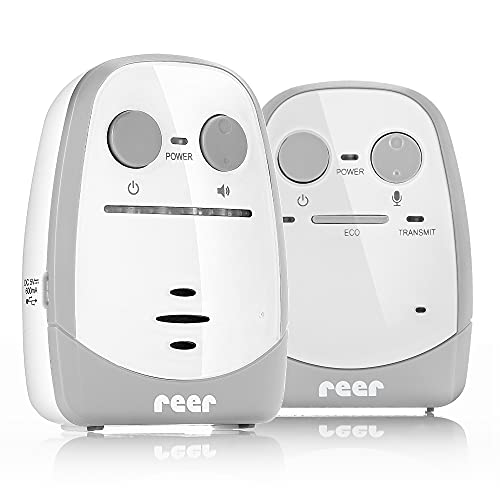 Reer Nova Baby Monitor, Portata 450 M, Controllo Del Volume E Display Ottico Del Rumore