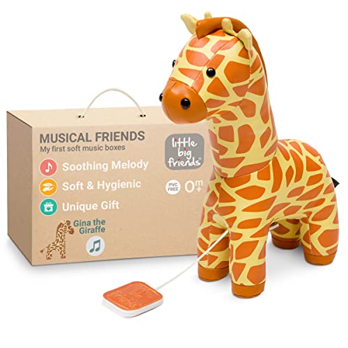 Gli Animali Musicali Di Little Big Friends | Carillon Per Bambini | Facile Da Pulire | Morbido | Gina La Giraffa
