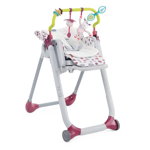 Chicco Kit 0+; Set Composto Da Game Bar E Textile Reducer, Adatto Per Seggioloni Chicco Polly Progres5 E Polly2Start